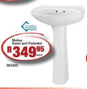Betta Melisa Basin And Pedestal-S05405 Each