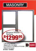 Duro Aluminium Window Top Hung Each