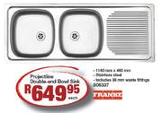 Franke Projective Double-End Bowl Sink Each