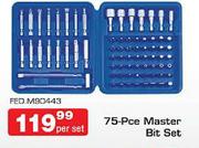 75-Pce Master Bit Set-Per Set