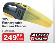 12V Rechargeable Vacuum Cleaner-Each