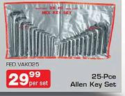 25-Pce Allen Key Set-Per Set