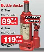 Auto Kraft 2 Ton Bottle Jacks-(FED.VJ1002) Each
