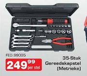 35-Stuk Gereedskapstel(Metrieke)-Per Set