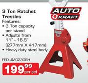 Auto Kraft 3 Ton Ratchet-Per Set
