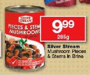 Silver Stream Mushroom Pieces & Stems In Brine-285g