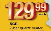 SCE 2-Bar Quartz Heater-Each