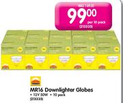 MR16 Downlighter Globes-Per 10 Pack