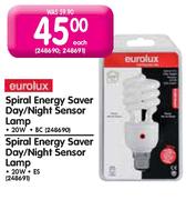  Eurolux Spiral Energy Saver Day/Night Sensor Lamp-Each