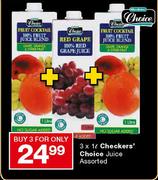 Checkers Choice Juice-3x1L