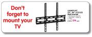 Unimount 23" - 46" LCD/LED Wall Bracket-Each