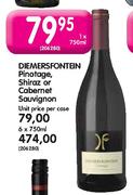 Diemersfontein Pinotage, Shiraz Or Cabernet Sauvignon-6X750ml