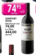 Zandvliet Shiraz-1X750ml