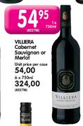 Villiera Cabernet Sauvignon Or Merlot-6X750ml