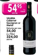 Villiera Cabernet Sauvignon Or Merlot-1X750ml