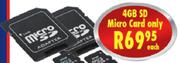 SD Micro Card-4GB Each