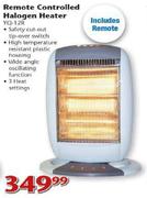Elements Remote Controlled Halogen Heater (YQ-12R)