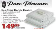 Pure Pleasure Non-Fitted Electric Blanket (ZEBPP75150)-75x150cm