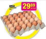 Foodco Large Eggs-30's Per Tray