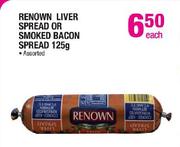 Renown Liver Spread Or Smoked Bacon Spread Assorted-125g Each