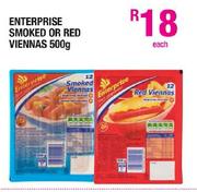 Enterprise Smoked Or Red Viennas-500g Each