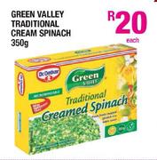 Green Valley Traditional Cream Spinach-350g Each