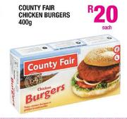 County Fair Chicken Burgers - 400g Each