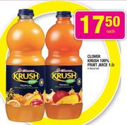 Clover Krush 100% Fruit Juice Assorted-1.5L Each