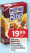 Bokomo Weet-Bix Chocolate, Forest Berry Or Honey Bites-450gm Each