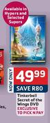Tinkerbell Secert Of The Wings DVD-Each