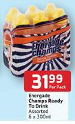 Energade Champs Ready To Drink Assorted-6X300ml Each