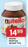 Nutella Hazelnut Spread-180gm Each