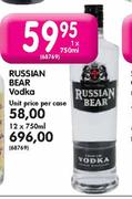 Russian Bear Vodka-Unit Price Per Case 