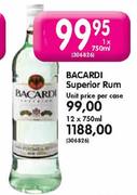 Bacardi Superior Rum-1 x 750ml
