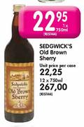 Sedgwick's Old Brown Sherry-1 x 750ml