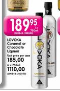 Lovoka Caramel Or Chocolate Liqueur-6 x 750ml