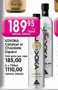 Lovoka Caramel Or Chocolate Liqueur-Unit Price Per Case