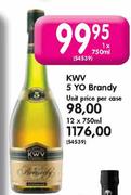KWV 5 Yo Brandy-Unit Price Per Case 