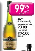 KWV 5 Yo Brandy-1 x 750ml
