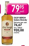 Olof Bergh Solera Brandy-Unit Price Per Case 