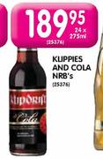 Klippies And Cola NRB's-24 x 275ml