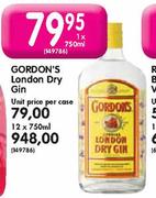 Gordon's London Dry Gin-1 x 750ml