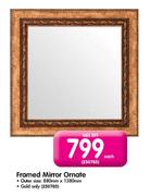 Framed Mirror Ornate Outer Size-880mm X 1380mm Each