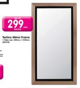 Techno Mirror Frame Outer Size-360mm X 1240mm Each