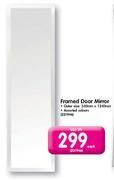 Framed Door Mirror Outer Size-340mm X 1240mm Each