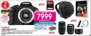 Canon 600D Triple Lens Kit-Per Bundle