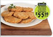 Foodco Crumbed Chicken Burgers-Per kg