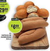 Foodco Hotdog or Hamburger Rolls-6's Per Pack