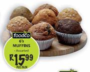 Foodco Muffins-6's Per Pack