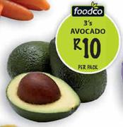 Foodco Avocado-3's Per Pack
